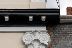 Ammonite capitals, Castle Place, 165-167 High Street, Lewes