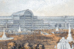 Crystal Palace and Park at Sydenham, coloured engraving by George Baxter, 1854 Crystal Palace and Park at Sydenham, coloured engraving by George Baxter, 1854