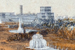 Crystal Palace and Park at Sydenham, coloured engraving by George Baxter, 1854 Crystal Palace and Park at Sydenham, coloured engraving by George Baxter, 1854