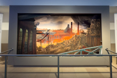 Excavation display of the Bernissart Iguanodons