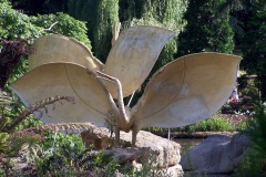 Pterodactyl (Oolite) statues, restored 2000, damaged after 2005, Crystal Palace Dinosaurs | ProfJoeCain