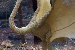 Pterodactyl (Oolite) statues, restored 2000, damaged after 2005, Crystal Palace Dinosaurs | ProfJoeCain