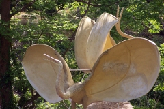 Pterodactyl (Oolite) statues, restored 2000, damaged after 2005, Crystal Palace Dinosaurs | ProfJoeCain