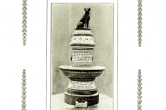 Brown Dog Memorial on Granite Plinth with Plaque showing Libellous Narrative at Heart of Protests