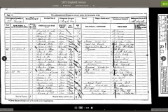 1871 census records for 88 Gower Street, page 1