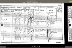 1871 census records for 88 Gower Street, page 2
