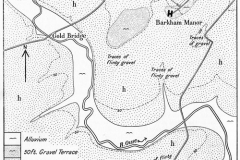 Piltdown excavation site from Edmunds 1955 Figure 7
