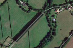 Marker for original Piltdown Excavation site -Barkham Lane - from GoogleMaps