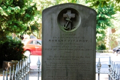 Robert Fitzroy head stone, All Saints Church, Upper Norwood, London, England