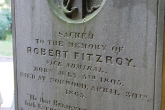 Robert Fitzroy head stone, All Saints Church, Upper Norwood, London, England
