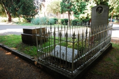 Robert Fitzroy head stone and grave, All Saints Church, Upper Norwood, London, England