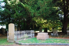Robert Fitzroy head stone and grave, All Saints Church, Upper Norwood, London, England