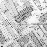 Ordnance Survey Map 1896 Gower Street, Torrington Place, Torrington Square, London, UK