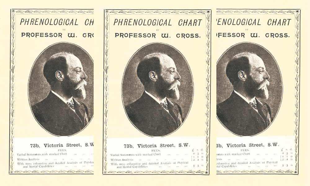 Professor Cross's Phrenological Chart, 1892