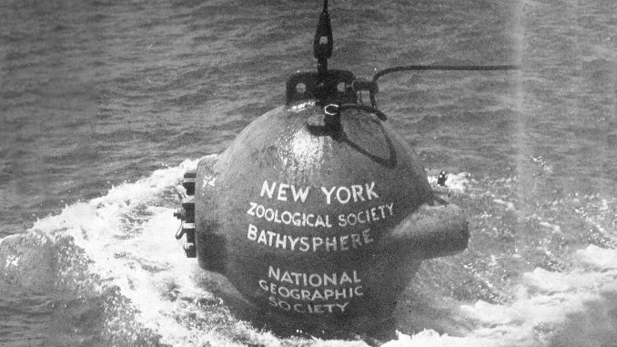 Bathysphere for William Beebe's Half Mile Down, New York Zoological Society, 1934