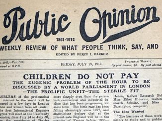 Public Opinion newspaper front page 08 July 1912