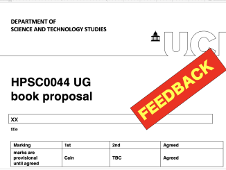 HPSC0044 Book Proposal feedback form 2025