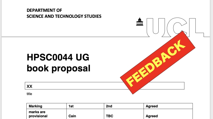 HPSC0044 Book Proposal feedback form 2025