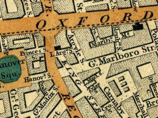 Great Marlborough Street, London in 1837 map