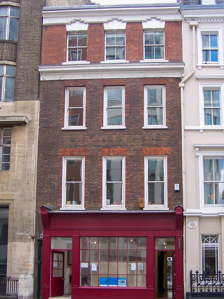 Great Marlborough Street, number 48, London, July 2007.