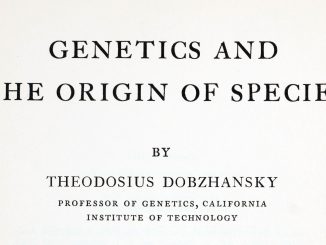Theodosius Dobzhansky’s (1937) Genetics and the Origin of Species. Title page