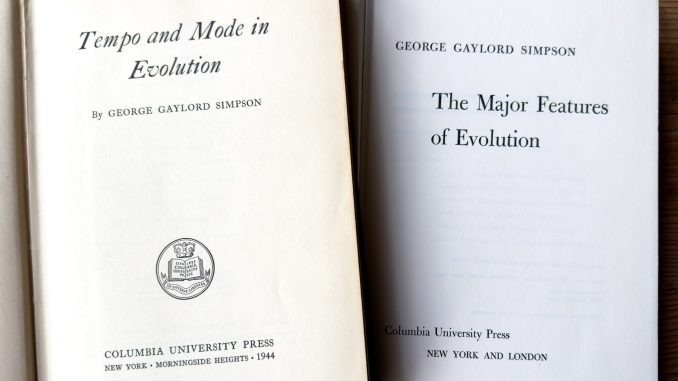 Simpson's (1944) Tempo and Mode in Evolution and Simpson's (1953) Major Features of Evolution compared