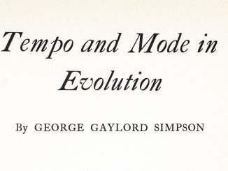George Gaylord Simpson’s (1944) Tempo and Mode in Evolution. Title page