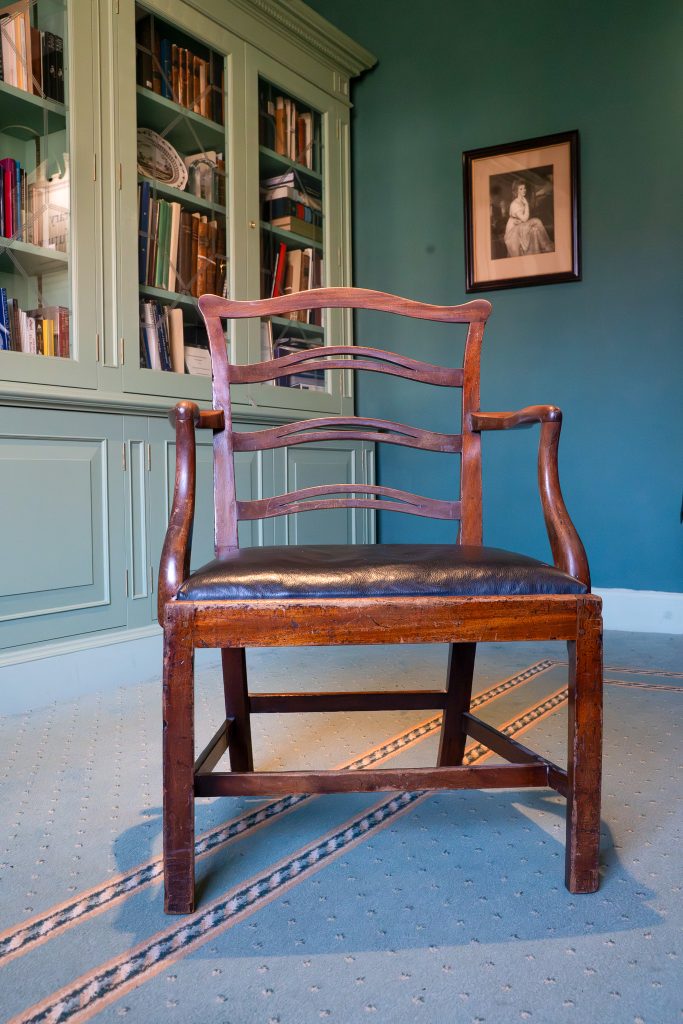 Erasmus Darwin's chair delivered to Erasmus Darwin House, Lichfield, in 2026. Photograph by Chris Lockwood.